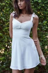 Camille A-line Mini Dress White